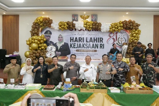 Wali Kota Tanjungbalai Bersama Forkopimda Hadiri Syukuran Hari Lahir ke 81 Kejaksaan RI
