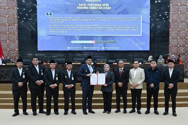 Pemprov Sumut dan DPRD Sepakati Perubahan APBD 2026