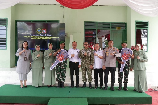Wali Kota Mahyaruddin Salim Resmikan Perumahan Dinas Makoramil 17/DB Kodim 0208/Asahan
