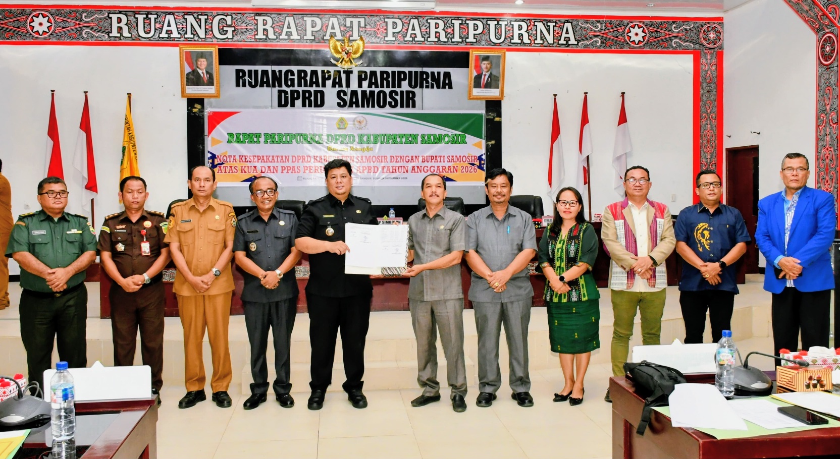 Pemkab Dan DPRD Samosir Sepakati Perubahan KUA-PPAS APBD 2026, Anggaran Naik Jadi Rp838 Miliar